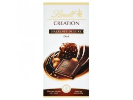 Lindt Creation горький шоколад с шоколадной начинкой и кусочками лесных орехов 150 г 